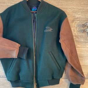 Vintage Jaguar Racing Wool/Leather Jacket, size M